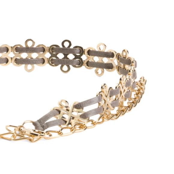 Martina Mori Leather Chain Belt